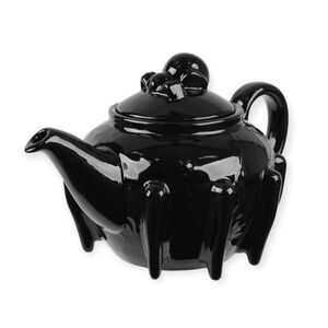 Black Widow Arachnid Spider Witchcraft  Ceramic Teapot By Killstar NEW